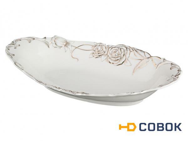 Фото Фруктовница "софия: золотая роза" 38*20*6 см. под.упак. Porcelain Manufacturing (418-070)