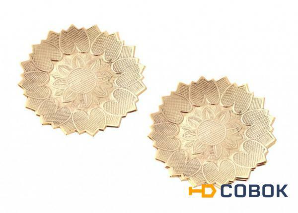 Фото Комплект из 2 шт конфетниц латунь диаметр=12,5 см. Standard Art (877-166)