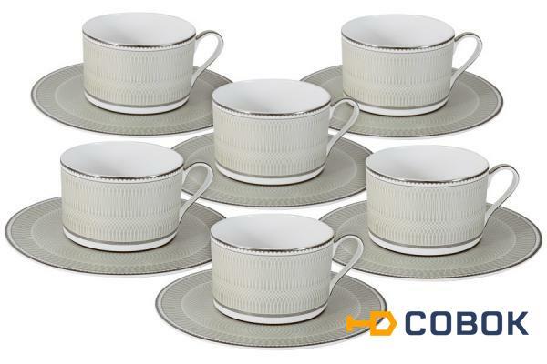 Фото Чайный набор Маренго: 6 чашек + 6 блюдец Naomi ( NG-I150905C-T6-AL )