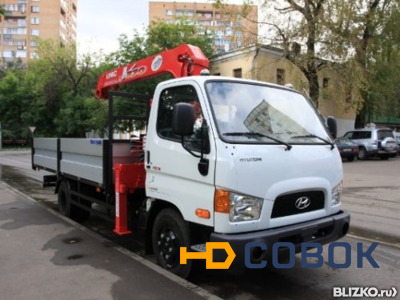 Фото Hyundai HD 78 грузовой бортовой с КМУ SooSan 335