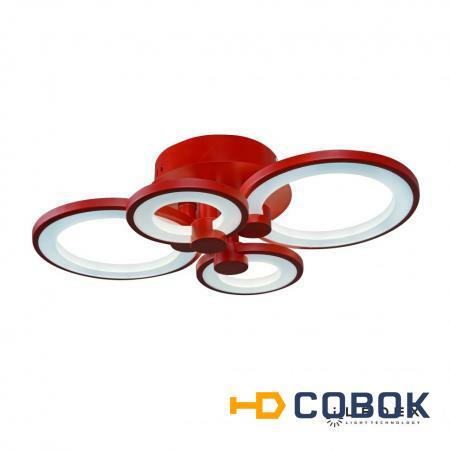 Фото Потолочная люстра iLedex Ring A001/4 RED