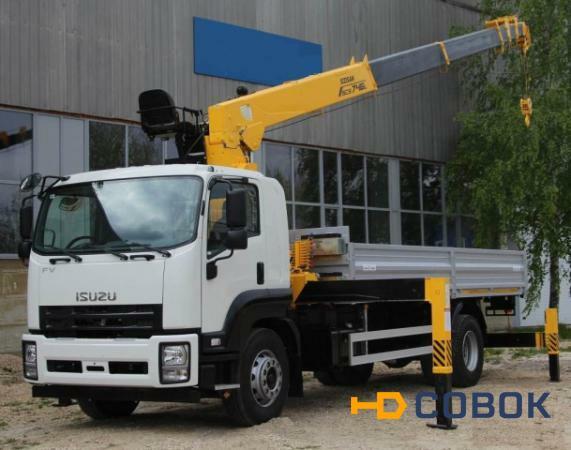 Фото Isuzu fvr34 с манипулятором soosan 746