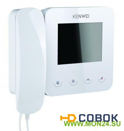 Фото KW-E400FC (белый): Монитор видеодомофона цветной