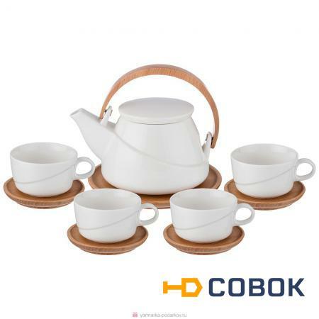 Фото Чайный набор на 4 персоны 10 пр. чайник объем 850 мл 