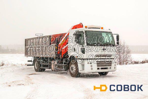 Фото Ford Cargo 1832 с КМУ - для перевозки радиоактивных отходов