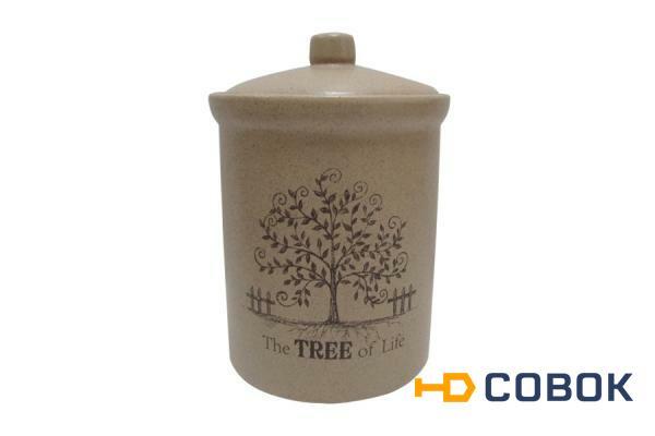 Фото Банка для сыпучих продуктов большая Дерево жизни - TLY301-2-TL-AL Terracotta