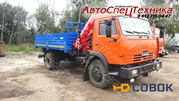 Фото КамАЗ-43253 (бортовой) с манипулятором Fassi F80A.0.22