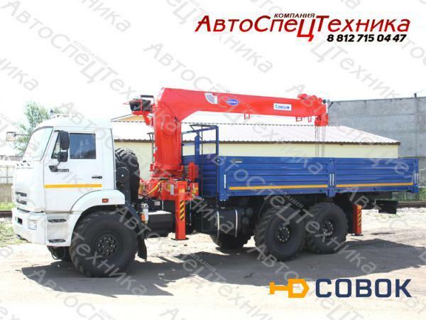 Фото КамАЗ-43118-3027-46 (бортовой) с манипулятором Kanglim KS1256G-II