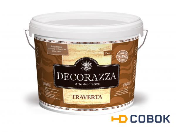 Фото Decorazza Traverta 7 кг Декоративная штукатурка с эффектом травертина