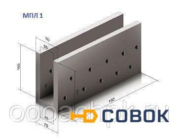 Фото Лоток междупутный МПЛ тип II H-1.0