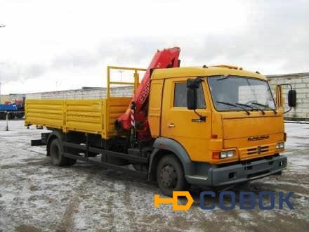 Фото КАМАЗ-4308 с манипулятором Fassi F80A.22