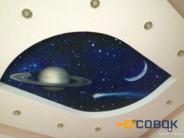 Фото Натяжной потолок "Звездное небо"