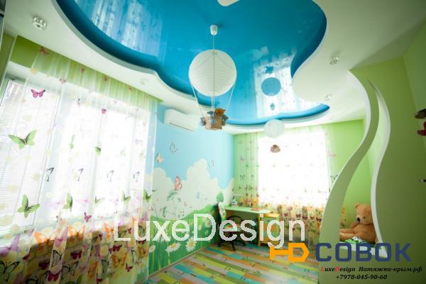 Фото Европейские натяжные потолки в детской LuxeDesign