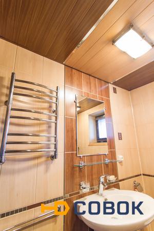 Фото Комплект реечного потолка для ванной комнаты 84R 200 (бук беленый) с промежутком