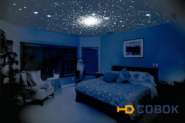 Фото Натяжной потолок Франция одноуровневый звездное небо