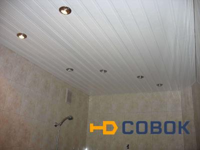 Фото Комплект реечного потолка (1,7м * 1,7м) панель 84R с промежуточный профилем (белый матовый)