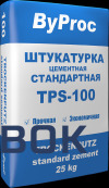 Фото Штукатурка цементная 100-TPS ByProc стандарт. 25кг