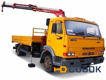 Фото КАМАЗ-4308 с манипулятором Fassi F50A.22