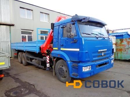 Фото КАМАЗ-65117 с манипулятором Fassi F215A.22