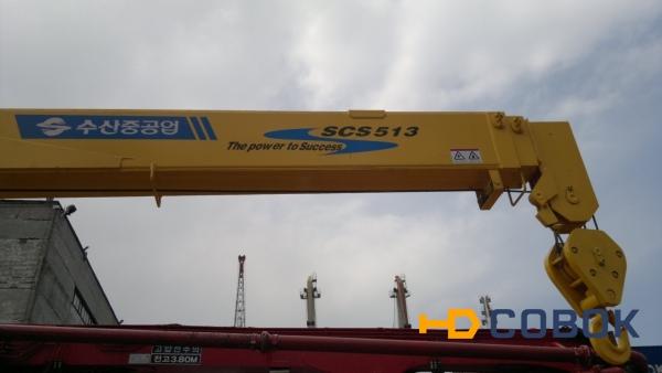 Фото Продается крановая установка Soosan SCS 513(5,5 тонн) на базе грузовой машины Hyundai HD120(5т) 2013 г .
