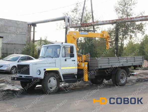 Фото ГАЗ 3309 с КМУ Soosan 333