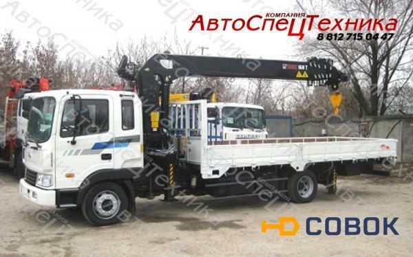 Фото Hyundai HD-120 (бортовой) с манипулятором HIAB 160T