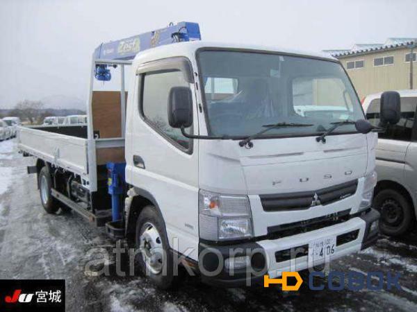 Фото Манипулятор бортовой MITSUBISHI CANTER гв 2014 груз 3,85 тн КМУ 3 тн стрела 10 м пробег 307 км