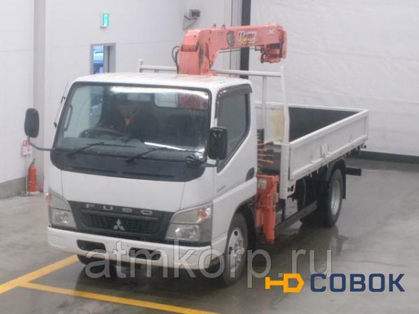 Фото Манипулятор бортовой MITSUBISHI CANTER кузов FE73DN 2010 с КМУ Unic груз 2 т стрела 2,6 тн 8 м пробег 138 т.км