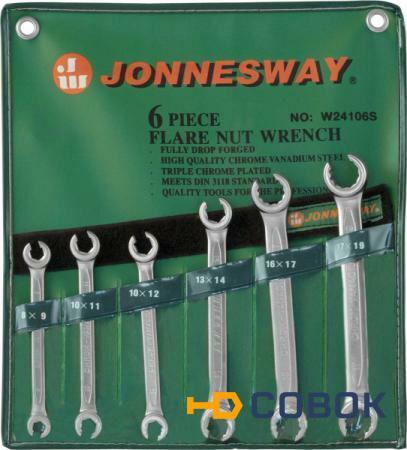 Фото Набор ключей разрезных Jonnesway W24106S