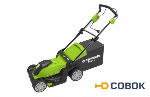 Фото Газонокосилка GREENWORKS GLM1240 колесная 2505207