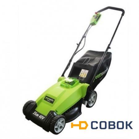 Фото Газонокосилка аккумуляторная GreenWorks G40LM35K2