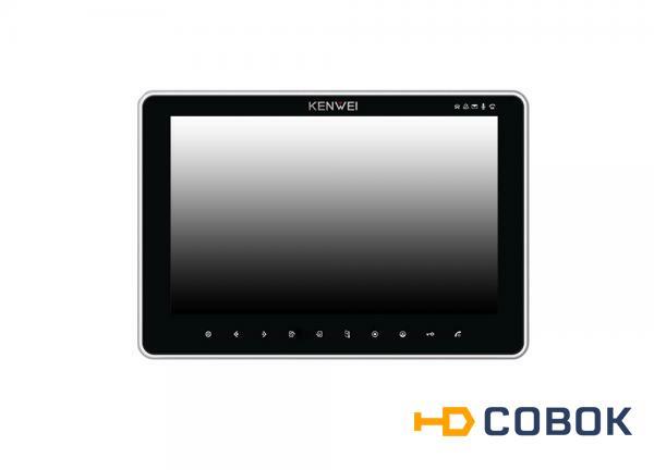 Фото Kenwei KW-SA20C-PH-HR черный - монитор цветного видеодомофона TFT LCD 10" hands-free высокого разрешения