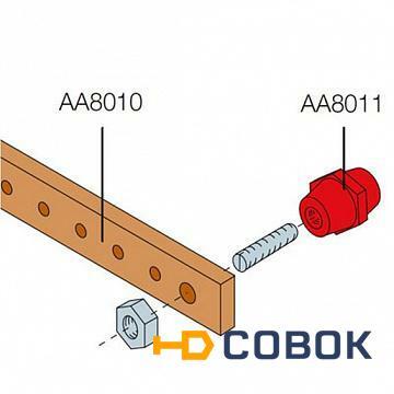 Фото Изолятор шины (1упак=5шт) | код. AA 8011 | ABB