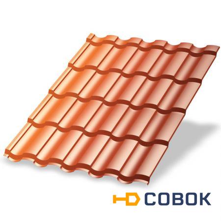 Фото Металл Профиль Металлочерепица МП Монтекристо-X (AGNETA-20-Copper\Copper-0.5)