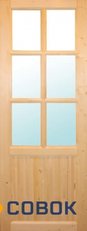 Фото Деревянные двери из массива сосны