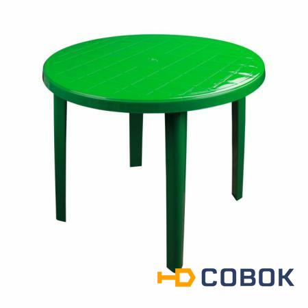 Фото Столы для дачи PRORAB Стол круглый зеленый