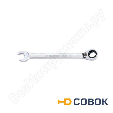 Фото Трещоточный комбинированный ключ с флажковым переключением KING TONY 10 мм 373210M