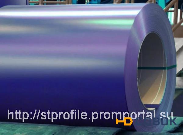 Фото Руллонная сталь с полимерным покрытием 0,6мм