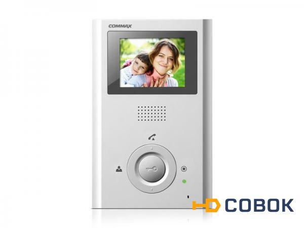 Фото Commax CDV-35H/VIZIT белый цветной видеодомофон hands-free на 4 камеры