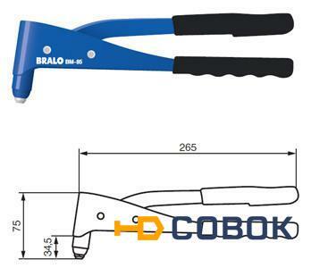 Фото Ручной заклепочник Bralo ВМ-85