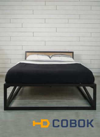 Фото Дизайнерская двуспальная кровать "industrial" ETG153-ET