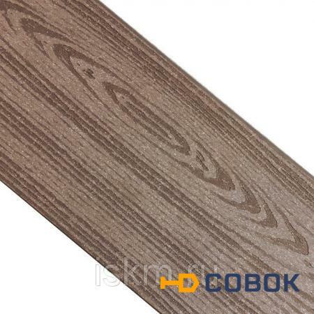 Фото Доска террасная декинг из ДПК Terradex Wood PRO с тиснением под дерево Шоколад