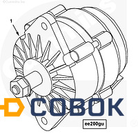 Фото Генератор (12V; 100A) Cummins 6ISBe 2874862 5282836 4936876 3935527 3918558 213298