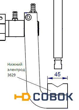 Фото Электрод нижний для комплектов плеч 3647S и 4847 - TECNA 3629