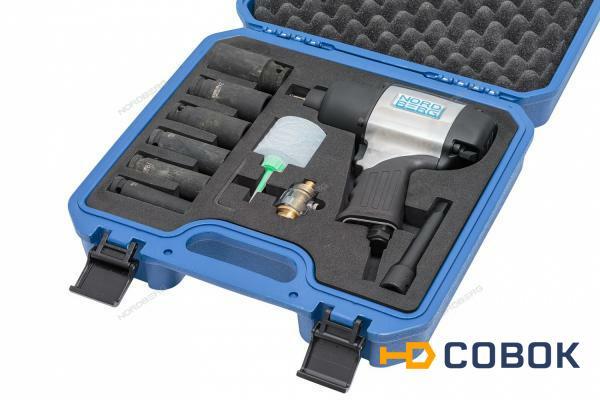 Фото Пневмогайковерт IT250KD с глубокими головками в кейсе