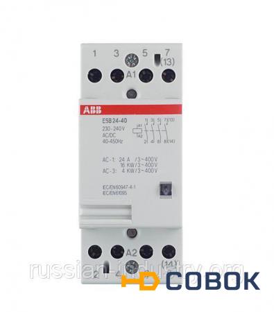 Фото Контактор модульный ESB ABB 24А