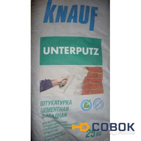 Фото Штукатурка цементная фасадная Кнауф Унтерпутц (Knauf Unterputz)