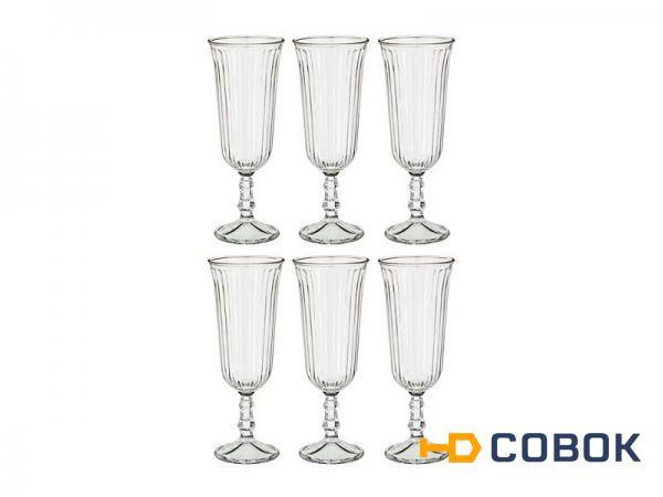Фото Набор бокалов для шампанского из 6 шт. "дженнифер" 120 мл. Cerve (650-593)