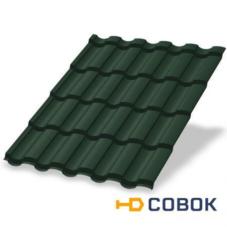 Фото Металл Профиль Металлочерепица МП Монтекристо-M NormanMP (ПЭ-01-6005-0.5)