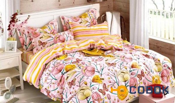 Фото Постельное белье Сатин Дания Бридгет (2 сп. евро)